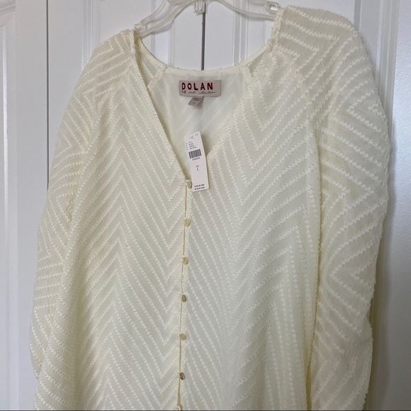 NWT Anthropologie Dolan Left Amy Shirred Blouse - Picture 3 of 5